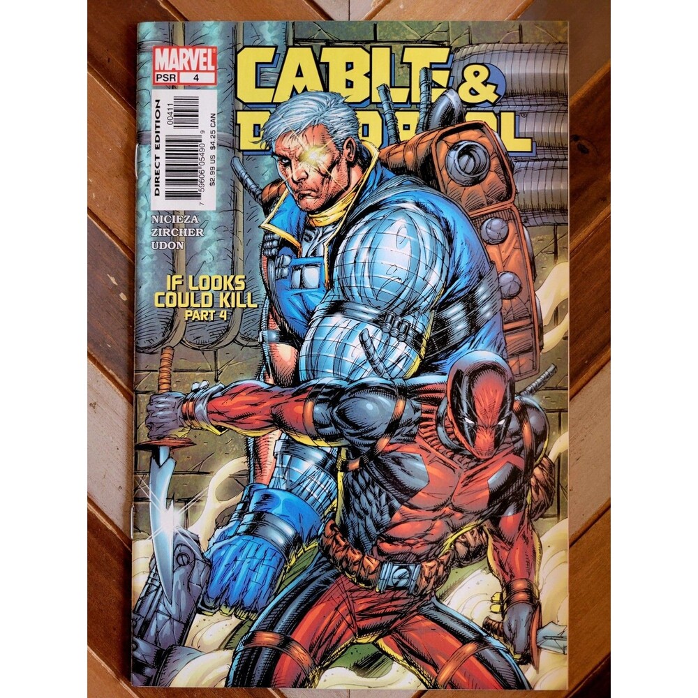 Cable/Deadpool #4 FN/VF (Marvel 2004) Rob Liefeld Cover "If Looks Could Kill"